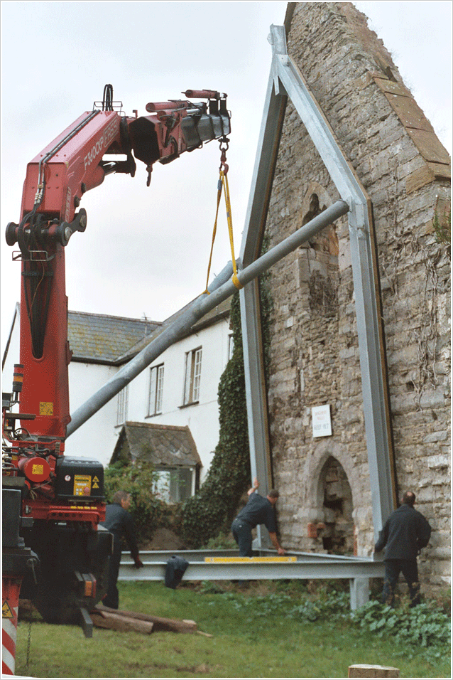 Large image of conservation of a Scheduled Ancient Monument